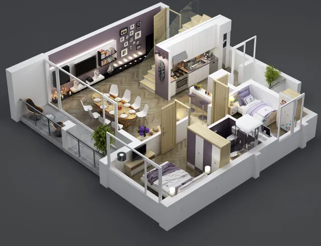 Mặt bằng Rừng Cọ: Sky Villa