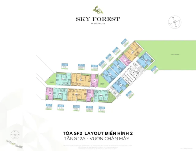 Mặt bằng Sky Forest: Tầng điển hình SF2