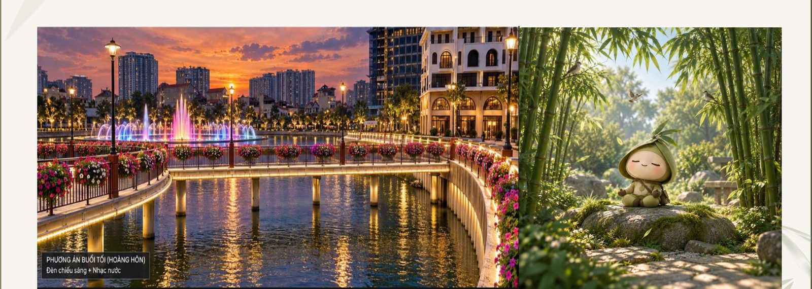 Phố đi bộ và điểm check-in quanh hồ Mắt Rồng